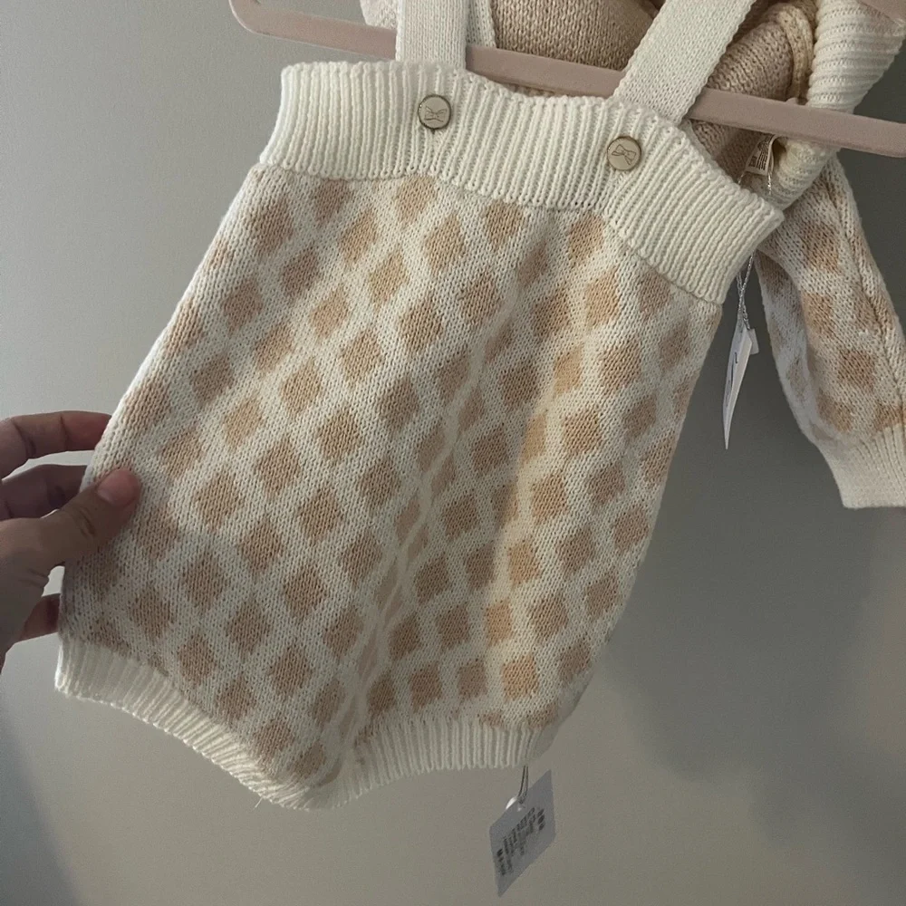 Beautiful sweater and romper set